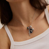 NFL Cluster Charm Necklace - New England Patriots