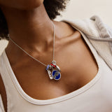 NFL Cluster Charm Necklace - Buffalo Bills