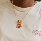 NFL Cluster Charm Necklace - Kansas City Chiefs
