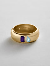 BaubleBar Amethyst|Aquamarine - 
    Personalized crystal ring
  

