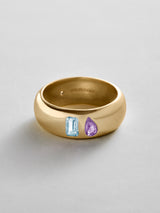BaubleBar Aquamarine|Light Amethyst - 
    Personalized crystal ring
  
