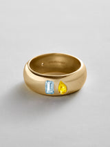 BaubleBar Aquamarine|Topaz - 
    Personalized crystal ring
  
