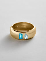BaubleBar Blue Zircon|Aquamarine - 
    Personalized crystal ring
  
