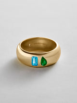 BaubleBar Blue Zircon|Emerald - 
    Personalized crystal ring
  
