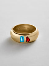 BaubleBar Blue Zircon|Garnet - 
    Personalized crystal ring
  
