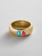 BaubleBar Blue Zircon|Ruby - 
    Personalized crystal ring
  
