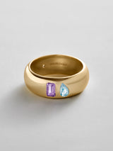 BaubleBar Light Amethyst|Aquamarine - 
    Personalized crystal ring
  
