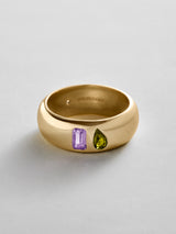 BaubleBar Light Amethyst|Peridot - 
    Personalized crystal ring
  
