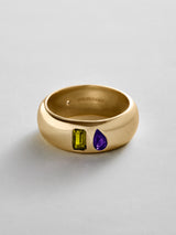 BaubleBar Peridot|Amethyst - 
    Personalized crystal ring
  
