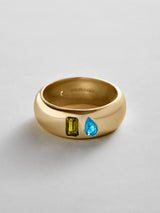 BaubleBar Peridot|Blue Zircon - 
    Personalized crystal ring
  
