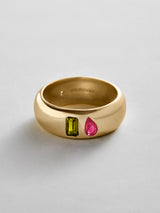 BaubleBar Peridot|Ruby - 
    Personalized crystal ring
  
