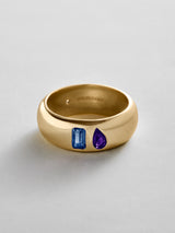 BaubleBar Sapphire|Amethyst - 
    Personalized crystal ring
  
