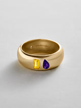 BaubleBar Topaz|Amethyst - 
    Personalized crystal ring
  
