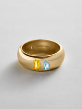 BaubleBar Topaz|Aquamarine - 
    Personalized crystal ring
  
