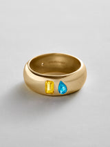 BaubleBar Topaz|Blue Zircon - 
    Personalized crystal ring
  
