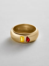 BaubleBar Topaz|Garnet - 
    Personalized crystal ring
  
