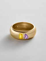 BaubleBar Topaz|Light Amethyst - 
    Personalized crystal ring
  
