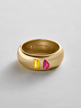 BaubleBar Topaz|Ruby - 
    Personalized crystal ring
  
