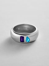 BaubleBar Amethyst|Blue Zircon - 
    Personalized crystal ring
  
