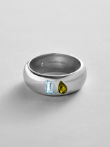 BaubleBar Aquamarine|Peridot - 
    Personalized crystal ring
  
