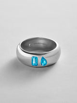 BaubleBar Blue Zircon|Blue Zircon - 
    Personalized crystal ring
  
