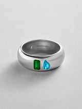 BaubleBar Emerald|Blue Zircon - 
    Personalized crystal ring
  
