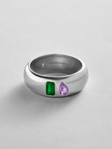BaubleBar Emerald|Light Amethyst - 
    Personalized crystal ring
  
