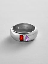 BaubleBar Garnet|Light Amethyst - 
    Personalized crystal ring
  
