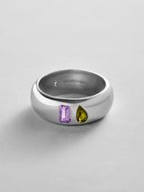 BaubleBar Light Amethyst|Peridot - 
    Personalized crystal ring
  
