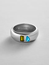 BaubleBar Peridot|Blue Zircon - 
    Personalized crystal ring
  
