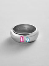 BaubleBar Rose|Aquamarine - 
    Personalized crystal ring
  
