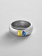 BaubleBar Topaz|Sapphire - 
    Personalized crystal ring
  

