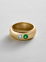 BaubleBar Aquamarine|Emerald - 
    Personalized crystal ring
  
