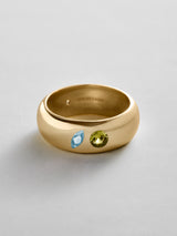 BaubleBar Aquamarine|Peridot - 
    Personalized crystal ring
  
