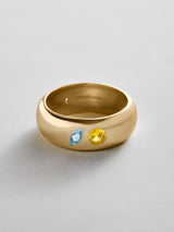 BaubleBar Aquamarine|Topaz - 
    Personalized crystal ring
  
