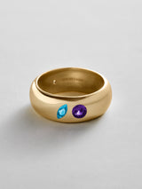 BaubleBar Blue Zircon|Amethyst - 
    Personalized crystal ring
  
