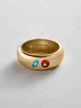 BaubleBar Blue Zircon|Garnet - 
    Personalized crystal ring
  
