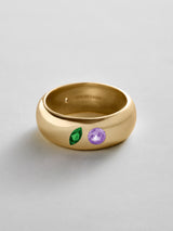 BaubleBar Emerald|Light Amethyst - 
    Personalized crystal ring
  
