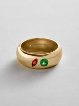 BaubleBar Garnet|Emerald - 
    Personalized crystal ring
  
