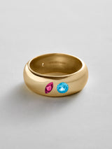 BaubleBar Ruby|Blue Zircon - 
    Personalized crystal ring
  
