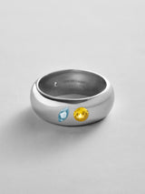 BaubleBar Aquamarine|Topaz - 
    Personalized crystal ring
  
