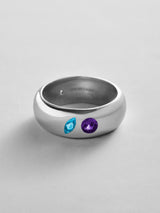 BaubleBar Blue Zircon|Amethyst - 
    Personalized crystal ring
  
