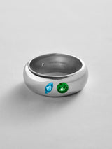 BaubleBar Blue Zircon|Emerald - 
    Personalized crystal ring
  
