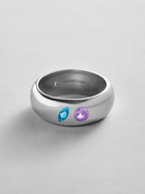 BaubleBar Blue Zircon|Light Amethyst - 
    Personalized crystal ring
  
