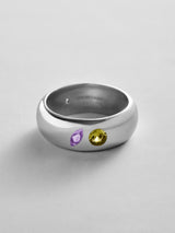 BaubleBar Light Amethyst|Peridot - 
    Personalized crystal ring
  
