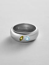 BaubleBar Peridot|Aquamarine - 
    Personalized crystal ring
  

