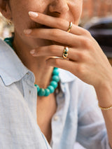 BaubleBar Multi-Stone Puffy Custom Birthstone Ring - Gold - 
    Personalized crystal ring
  
