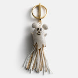 Disney Mickey Mouse Crystal Ghost Bag Charm - White