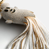 Disney Mickey Mouse Crystal Ghost Bag Charm - White