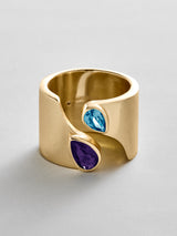 BaubleBar Amethyst|Blue Zircon - 
    Personalized crystal ring
  
